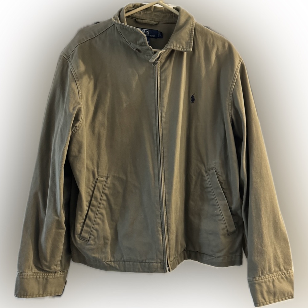 Polo army green jacket good condition lightly used